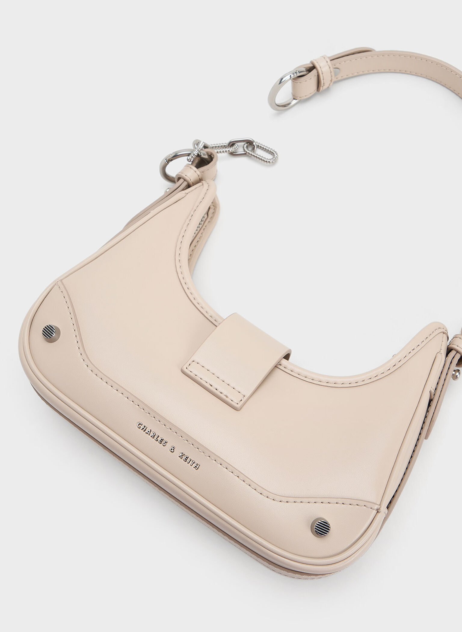 Winslet Belted Hobo Bag, Oat, hi-res