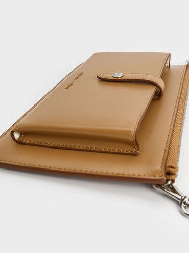 Rebel Top-Zip Long Wallet, Sand, hi-res