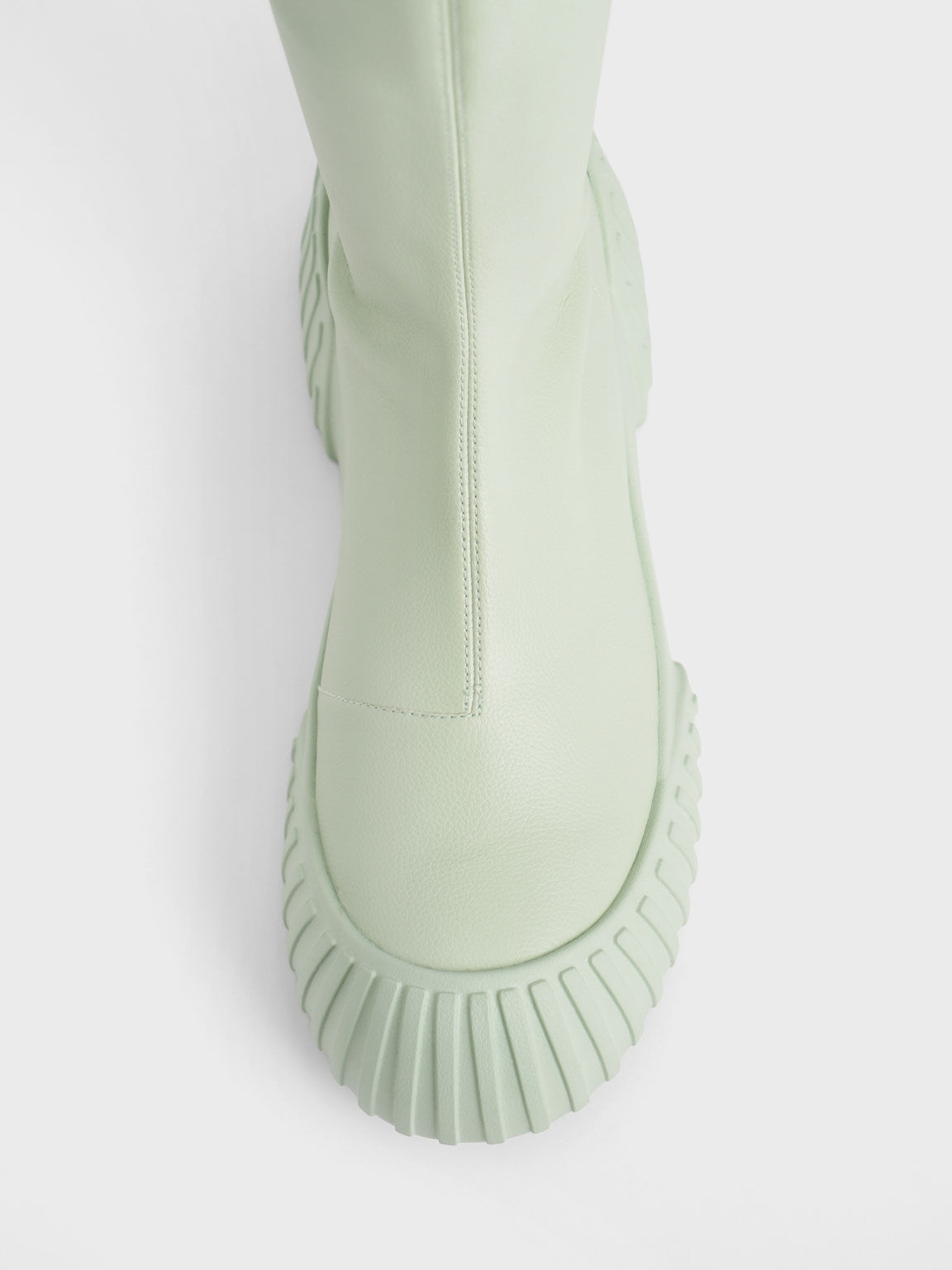 Adrian Chunky Sole Calf Boots, Light Green, hi-res