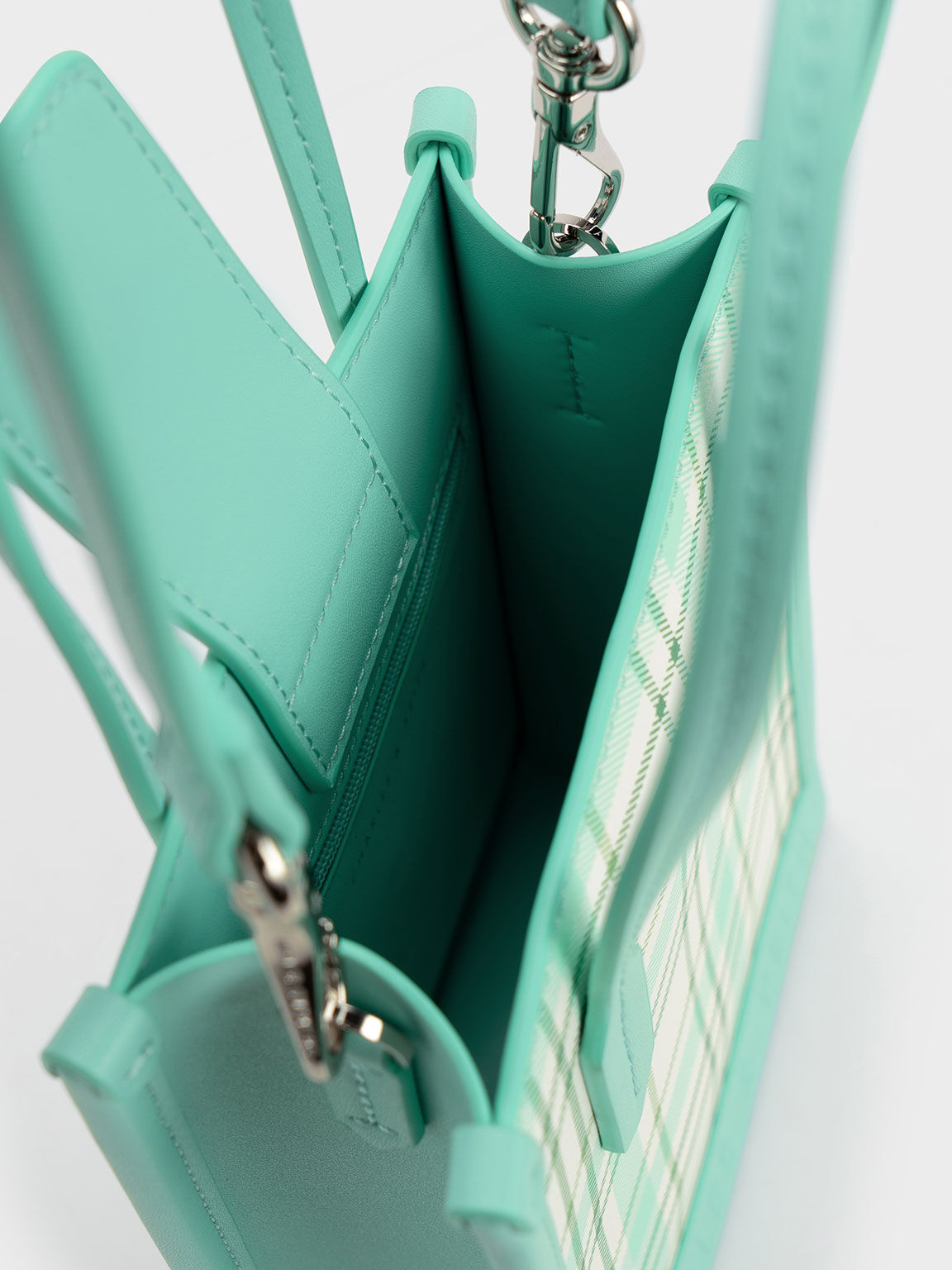 Checkered Geometric Tote Bag, Multi, hi-res