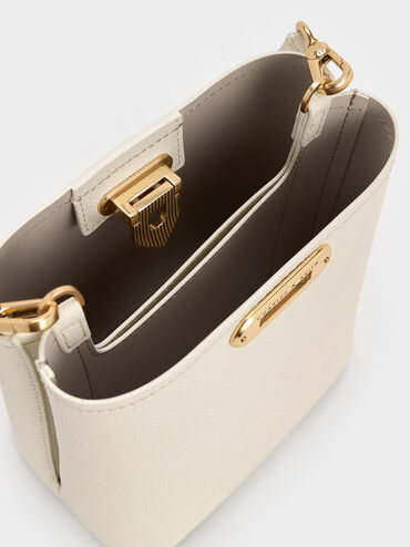 Alcott Bucket Bag, Cream, hi-res