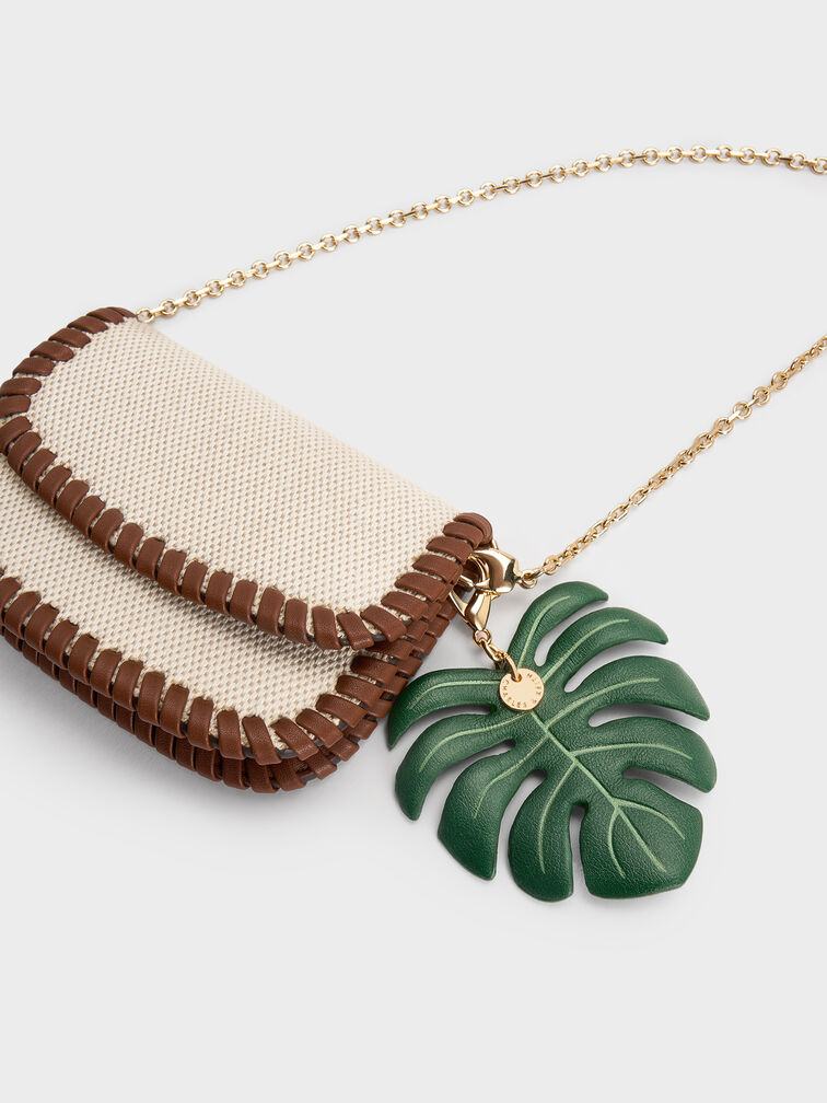 블룸 캔버스 브레이디드 체인-핸들 월렛, 토프 캔버스&nbsp;, hi-res