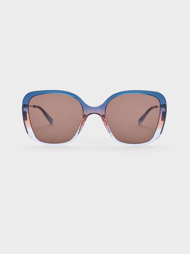 Renee Recycled Acetate Butterfly Sunglasses, Multi, hi-res