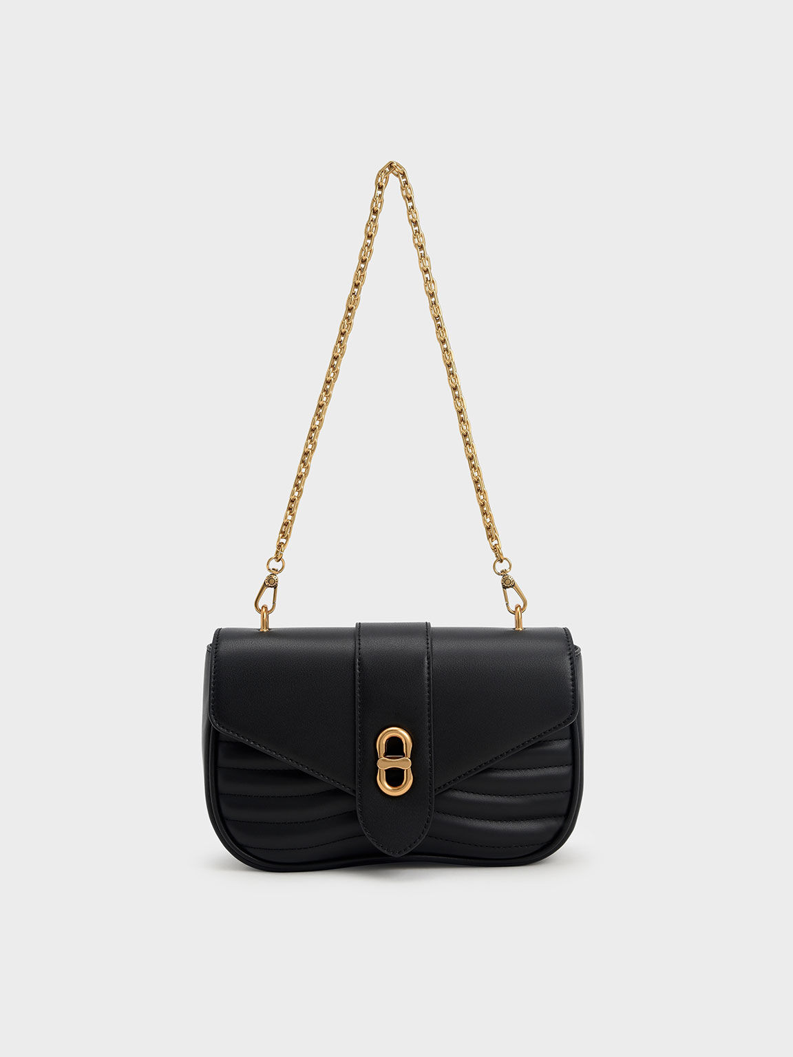 Aubrielle Panelled Crossbody Bag, Black, hi-res