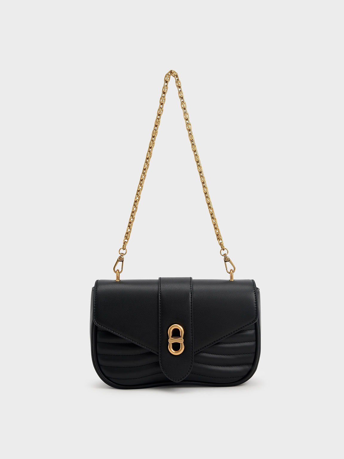 Aubrielle Panelled Crossbody Bag, Black, hi-res