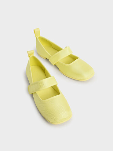環保材質：Nori 瑪莉珍鞋, 黃色, hi-res