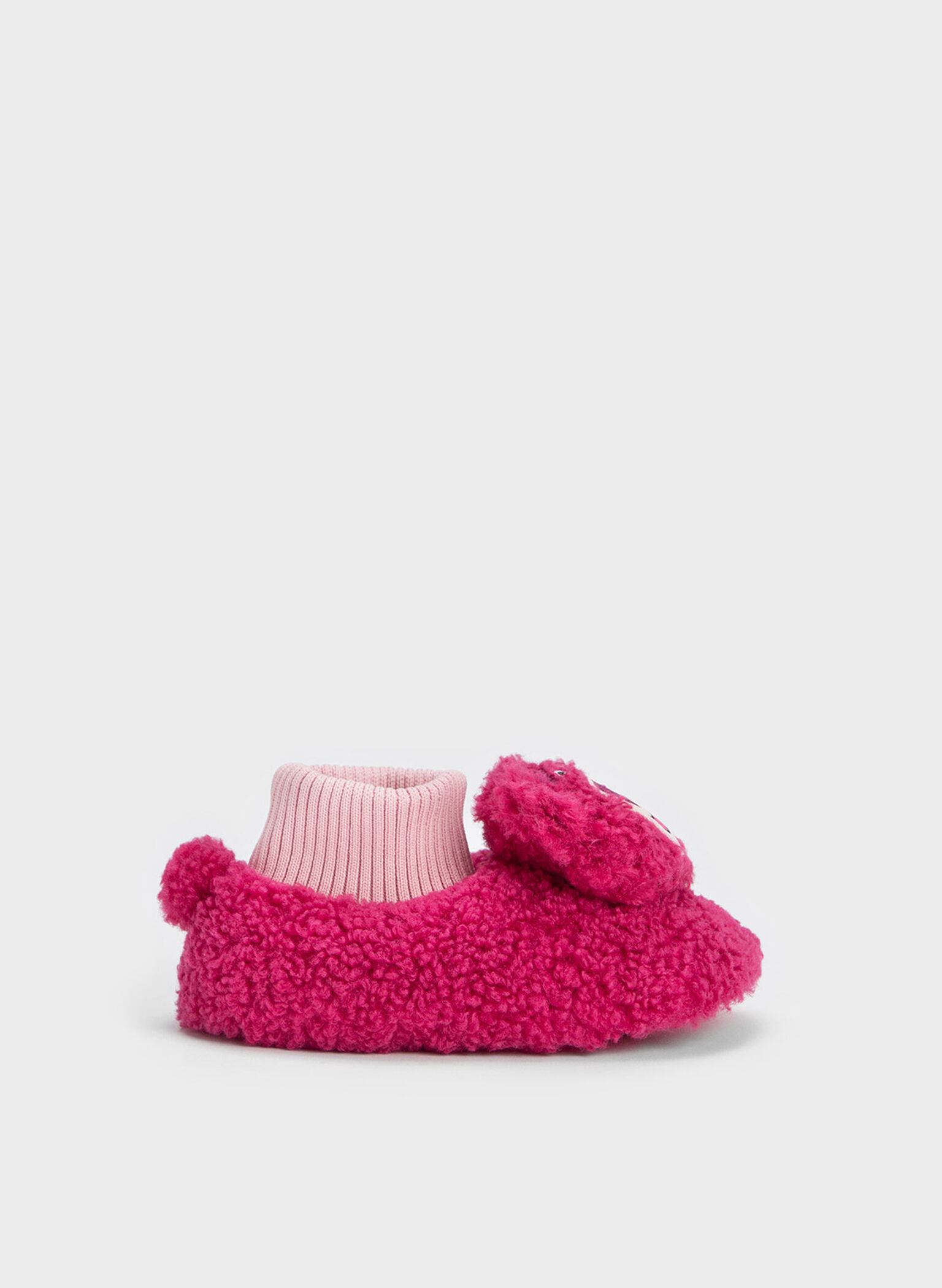 Girls' Lotso Furry Sock-Knit Boots, Pink, hi-res