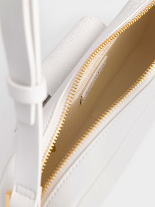 Selby Shoulder Bag, White, hi-res