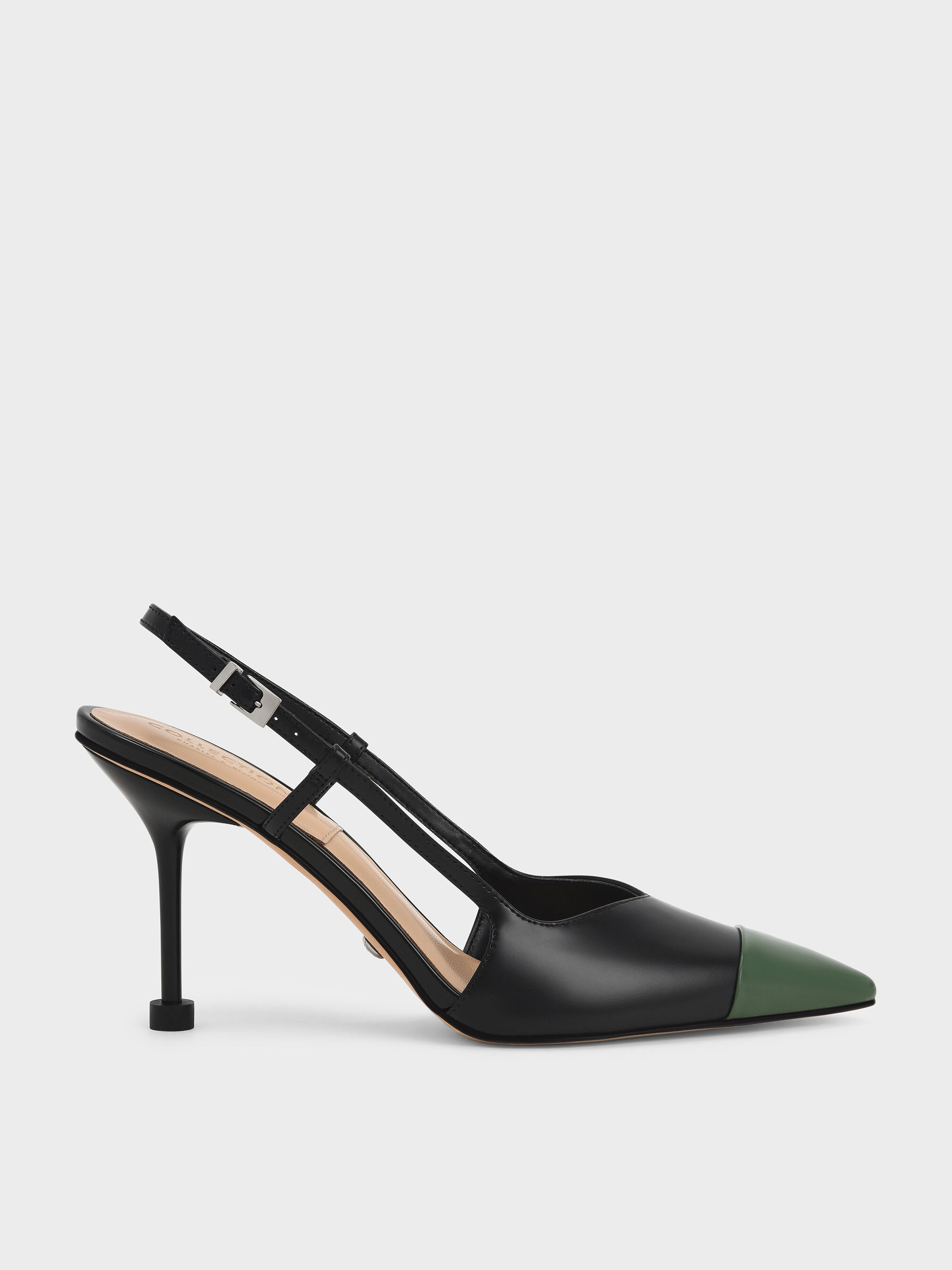 Patent Leather Slingback Stiletto Pumps