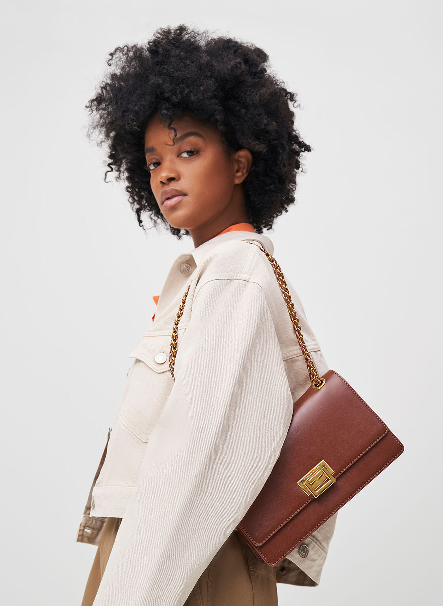 Everline Braided-Strap Shoulder Bag, Chocolate, hi-res