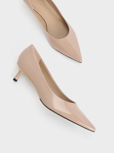 Patent
Pointed-Toe Kitten Heel Pumps, Nude, hi-res