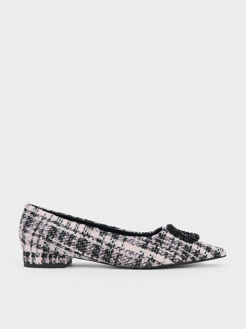 Flats de tweed, Rosa, hi-res