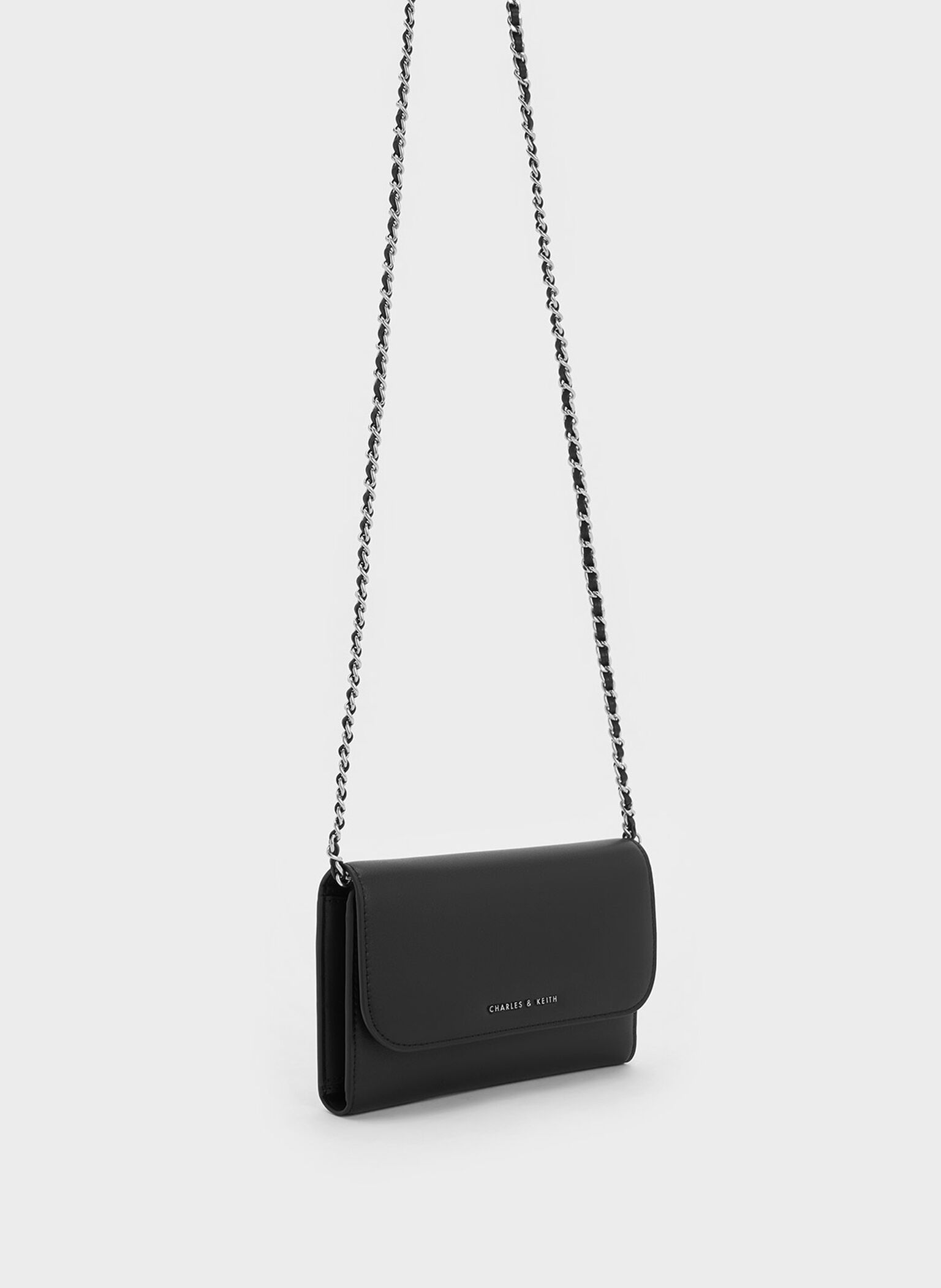 Octavia Front Flap Long Wallet, Noir, hi-res