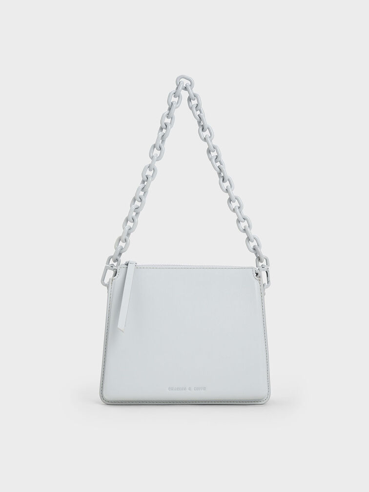 Charles & Keith + Chunky Chain Handle Crossbody Bag