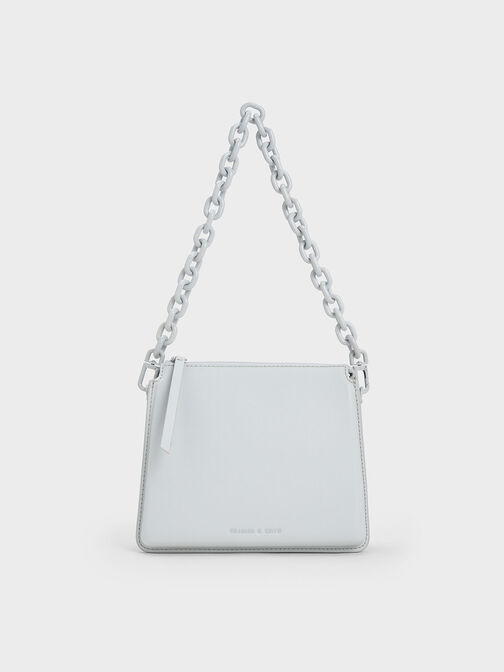Camelia Trapeze Crossbody Bag, Light Grey, hi-res