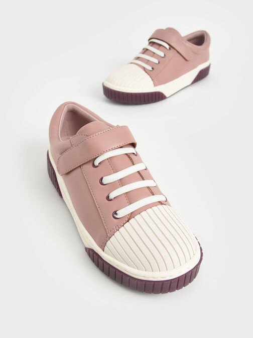 Girls' Platform Sneakers, Pink, hi-res