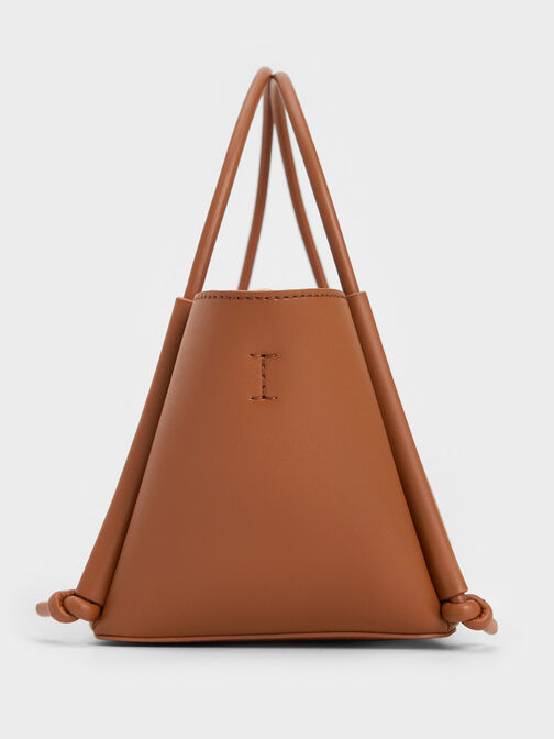 Elora Elongated-Handle Tote Bag, Tan, hi-res