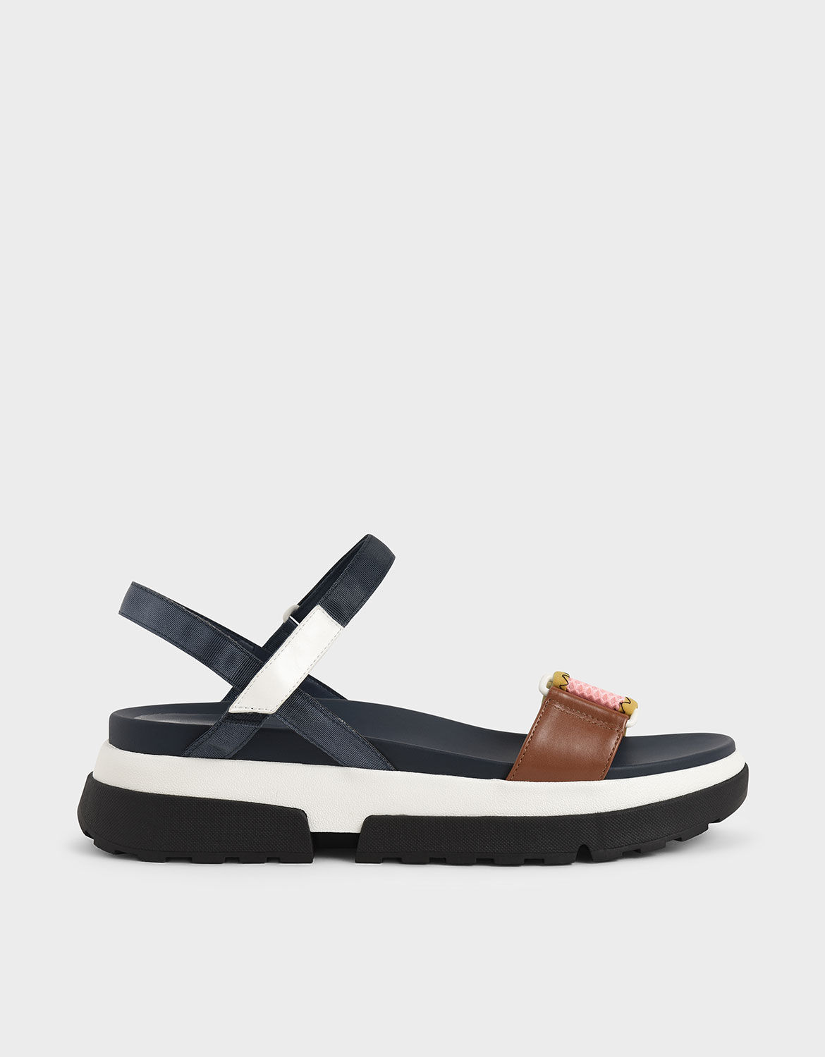 blue flatform sandals