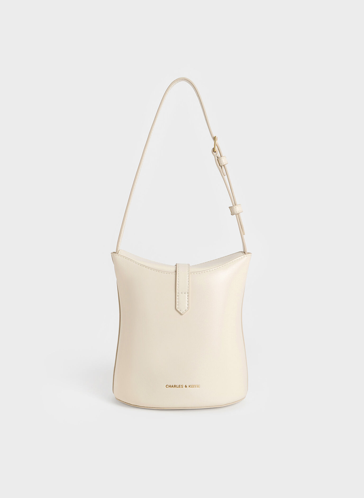 Wisteria Belted Bucket Bag, Cream, hi-res