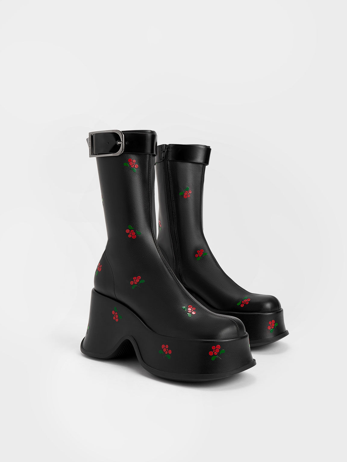 Floral platform boots sales