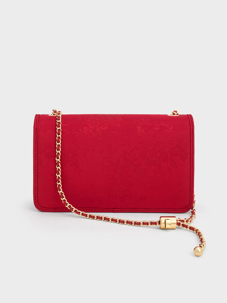 Minibolso Jacquard, Rojo carmesí, hi-res