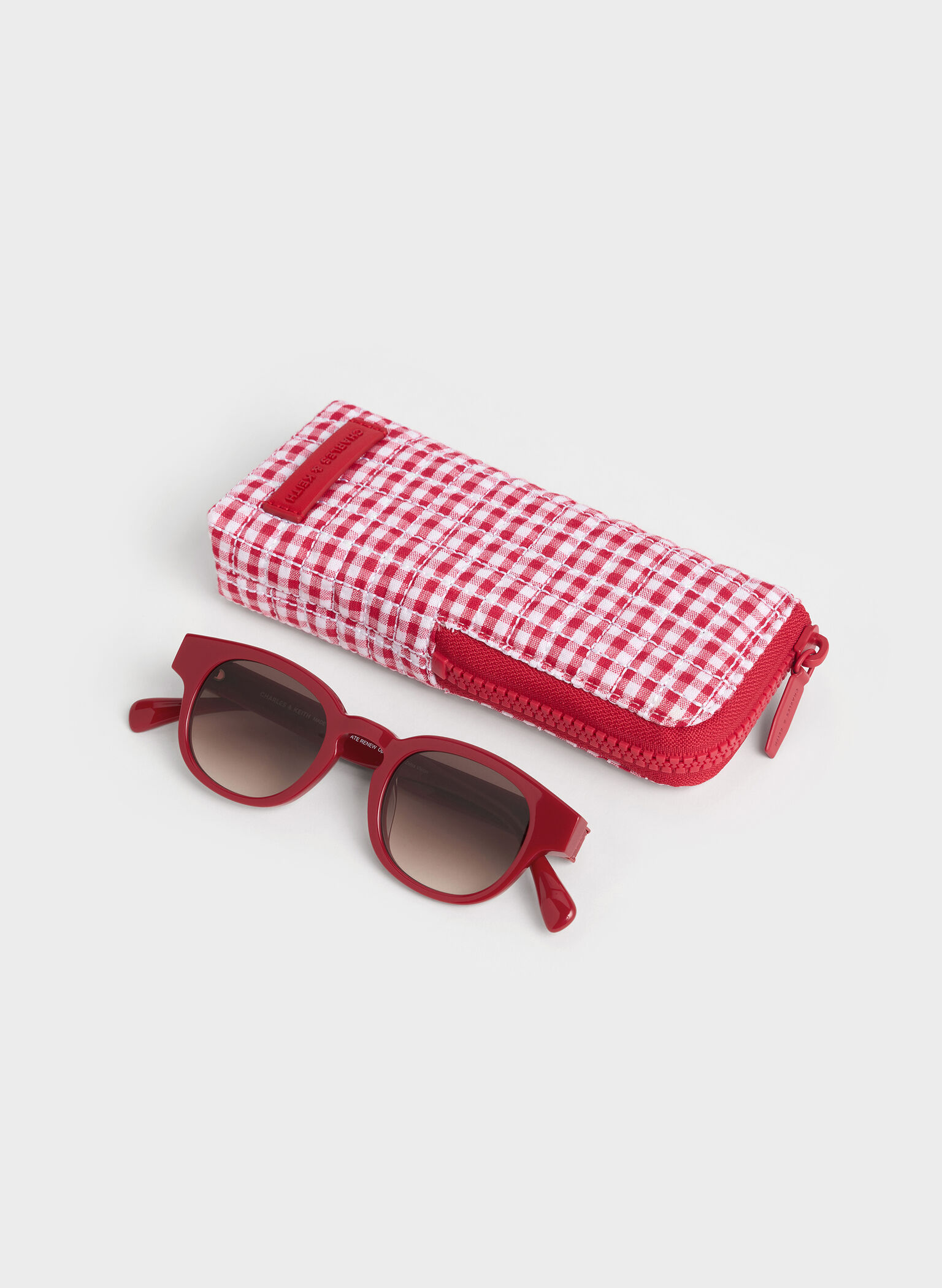 Girls' Gabine Sunglasses, Red, hi-res