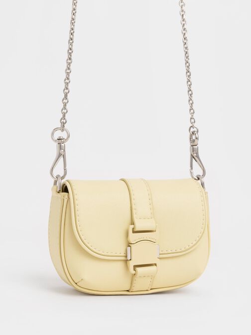 Zetta Belt Buckle Mini Bag, Butter, hi-res