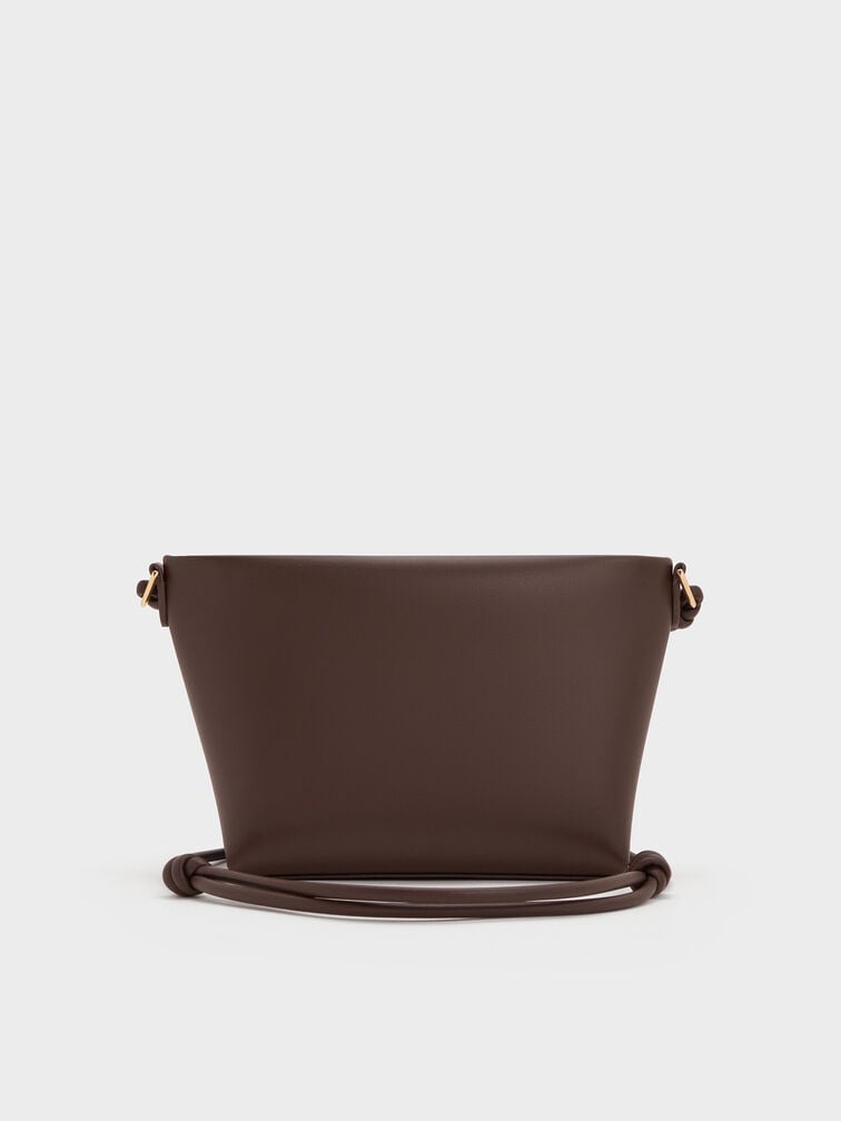 Bolsa transversal geométrica Midori, Castanho Expresso, hi-res