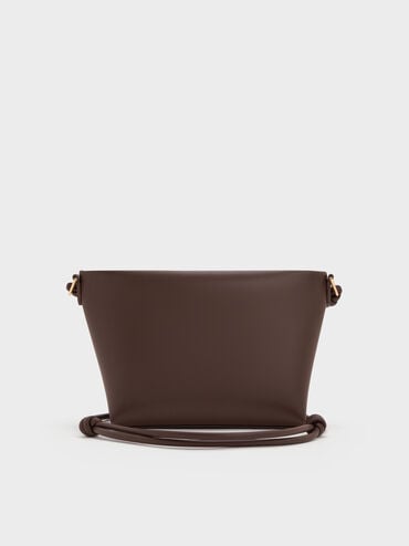 Bolsa transversal geométrica Midori, Castanho Expresso, hi-res