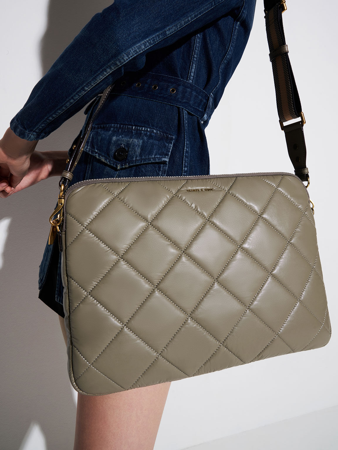 Charles and keith laptop bag clearance