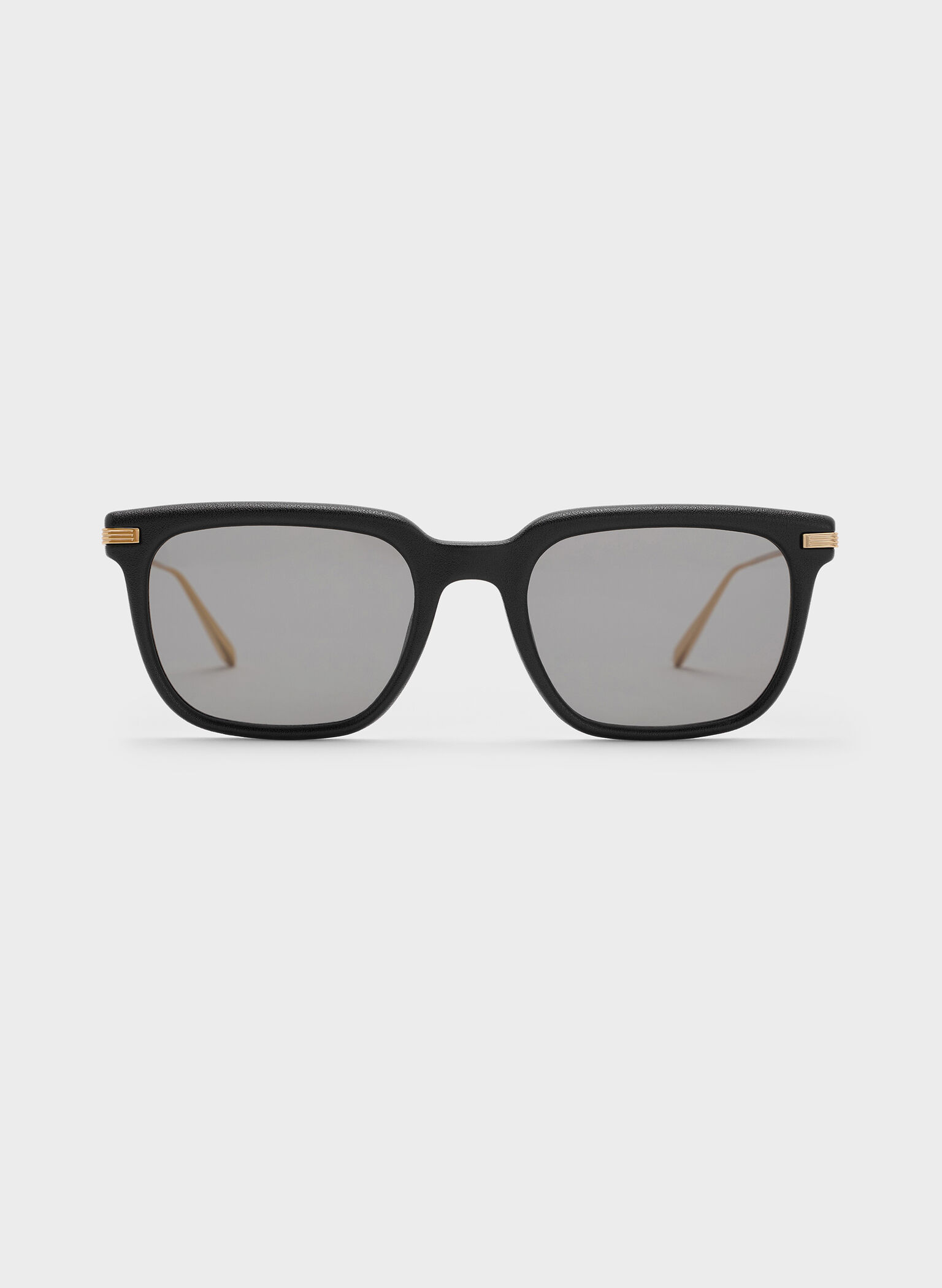 Aura Recycled Acetate Rectangular Sunglasses, Black, hi-res