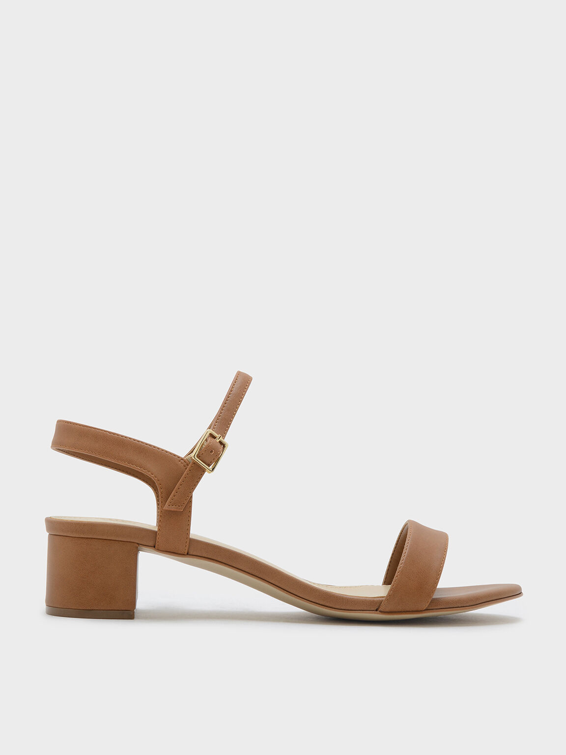 Basic Open-Toe Sandals, Camel, hi-res