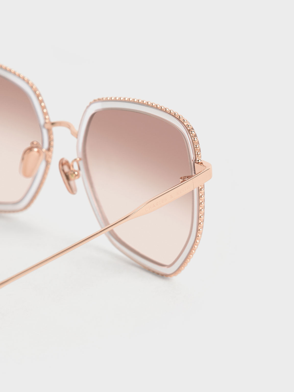 Recycled Acetate Butterfly Sunglasses, Pink, hi-res
