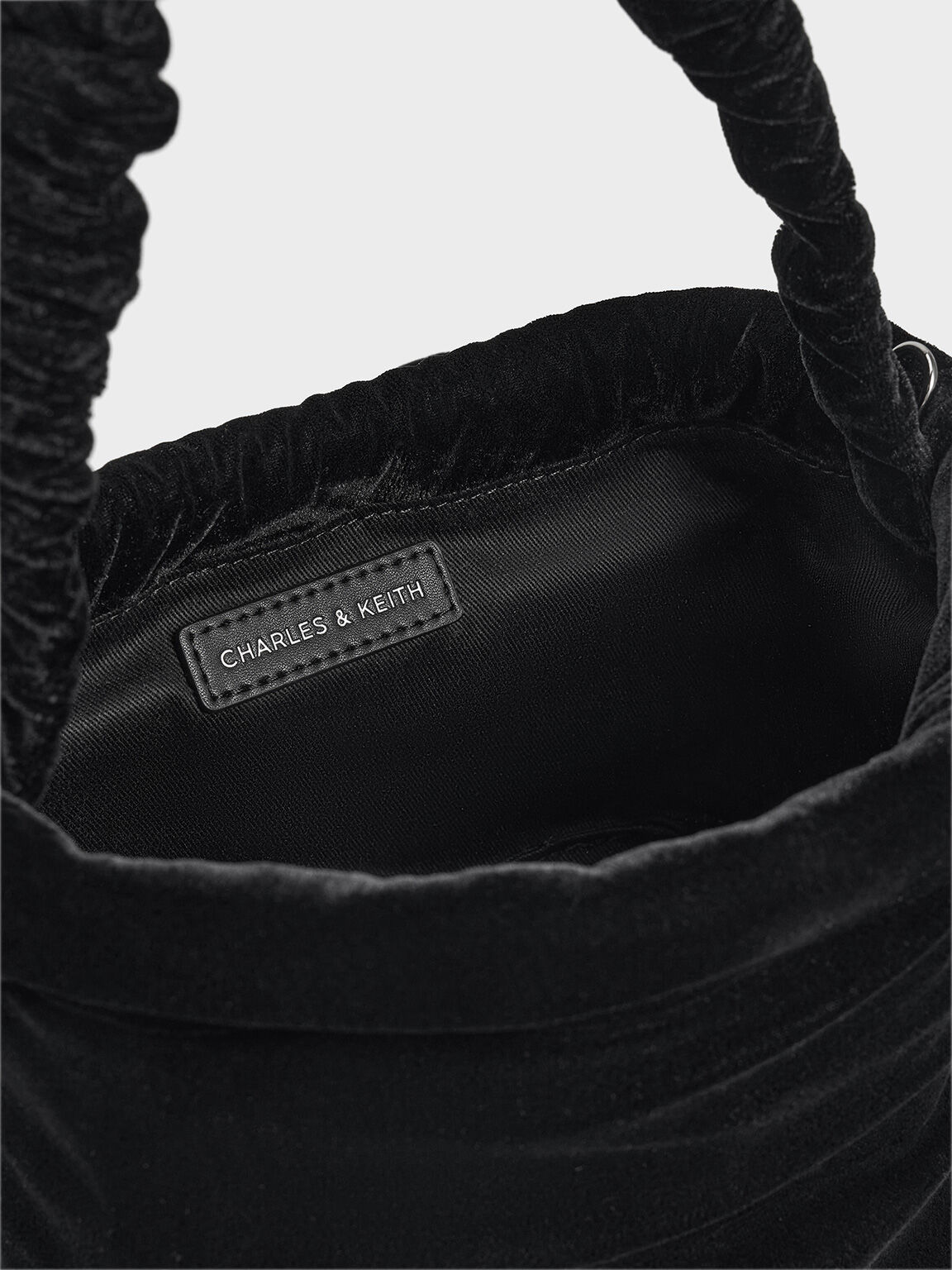 Black bow bag top