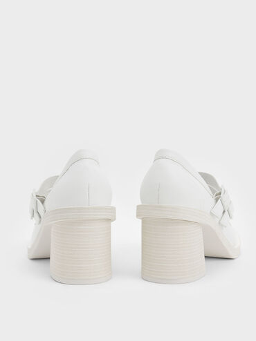 Haisley Double-Strap Mary Jane Pumps, White, hi-res