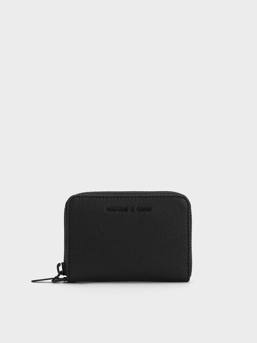 Errya Zip-Around Wallet, Jet Black, hi-res