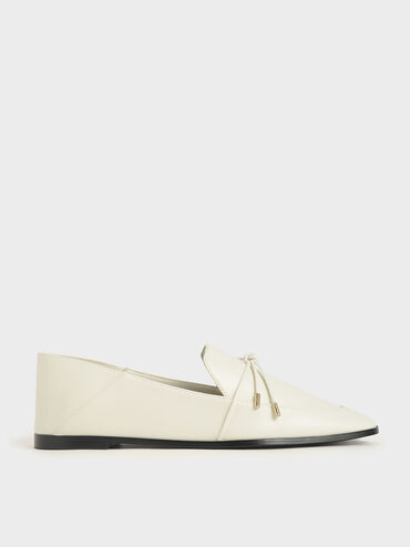 Bow-Tie Loafers, Cream, hi-res
