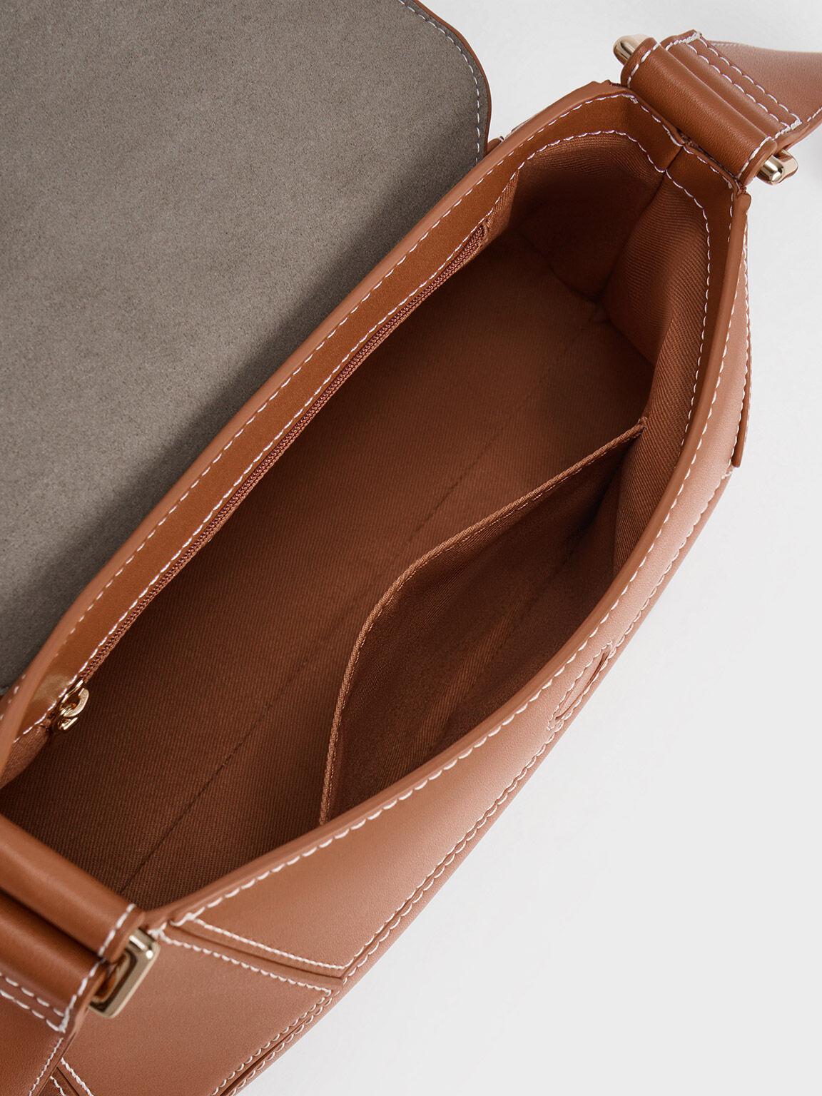 Nasrin Geometric Shoulder Bag, Chocolate, hi-res
