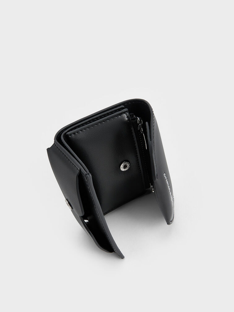 Cartera con solapa Enola, Noir, hi-res