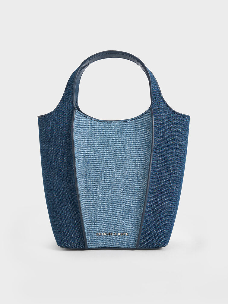 Arlys Denim Tote Bag, Denim Blue, hi-res