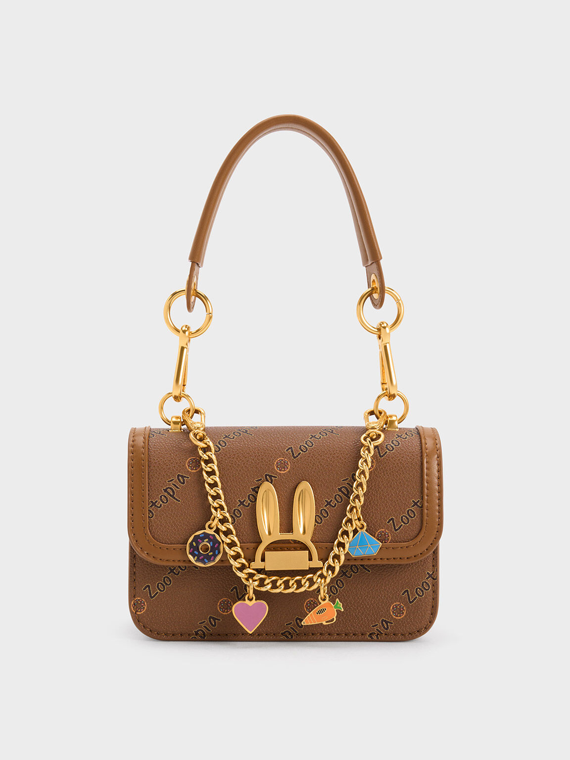 Judy Hopps Metallic Accent Bag, Brown, hi-res
