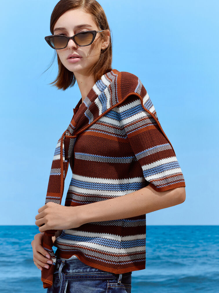 &Oacute;culos de Sol Gatinho Adalyn, Castanho Expresso, hi-res