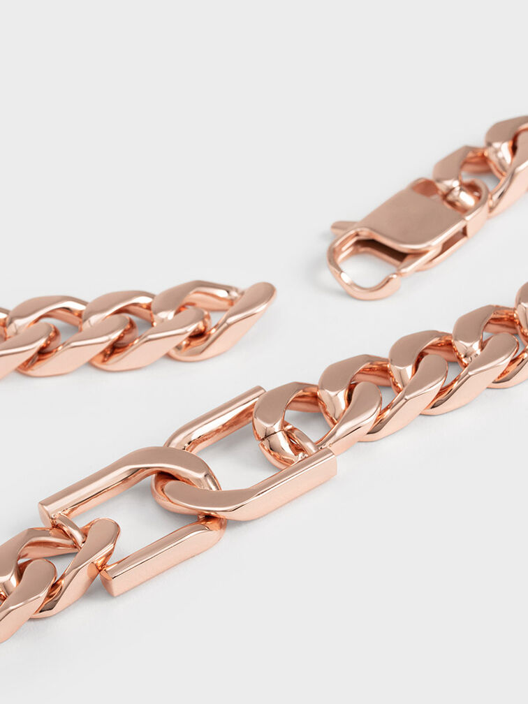 Gabine Chain-Link Choker Necklace, Rose Gold, hi-res