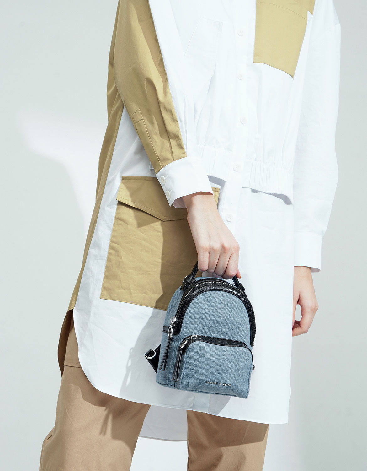 Mini backpack charles and keith