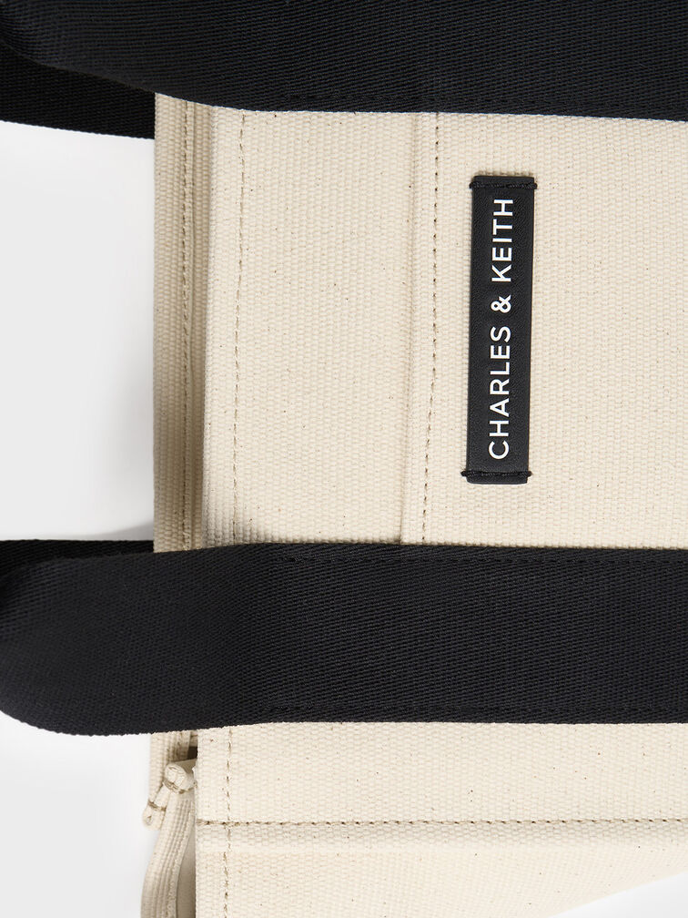 Bolso tote Kay de lona, Multicolor, hi-res