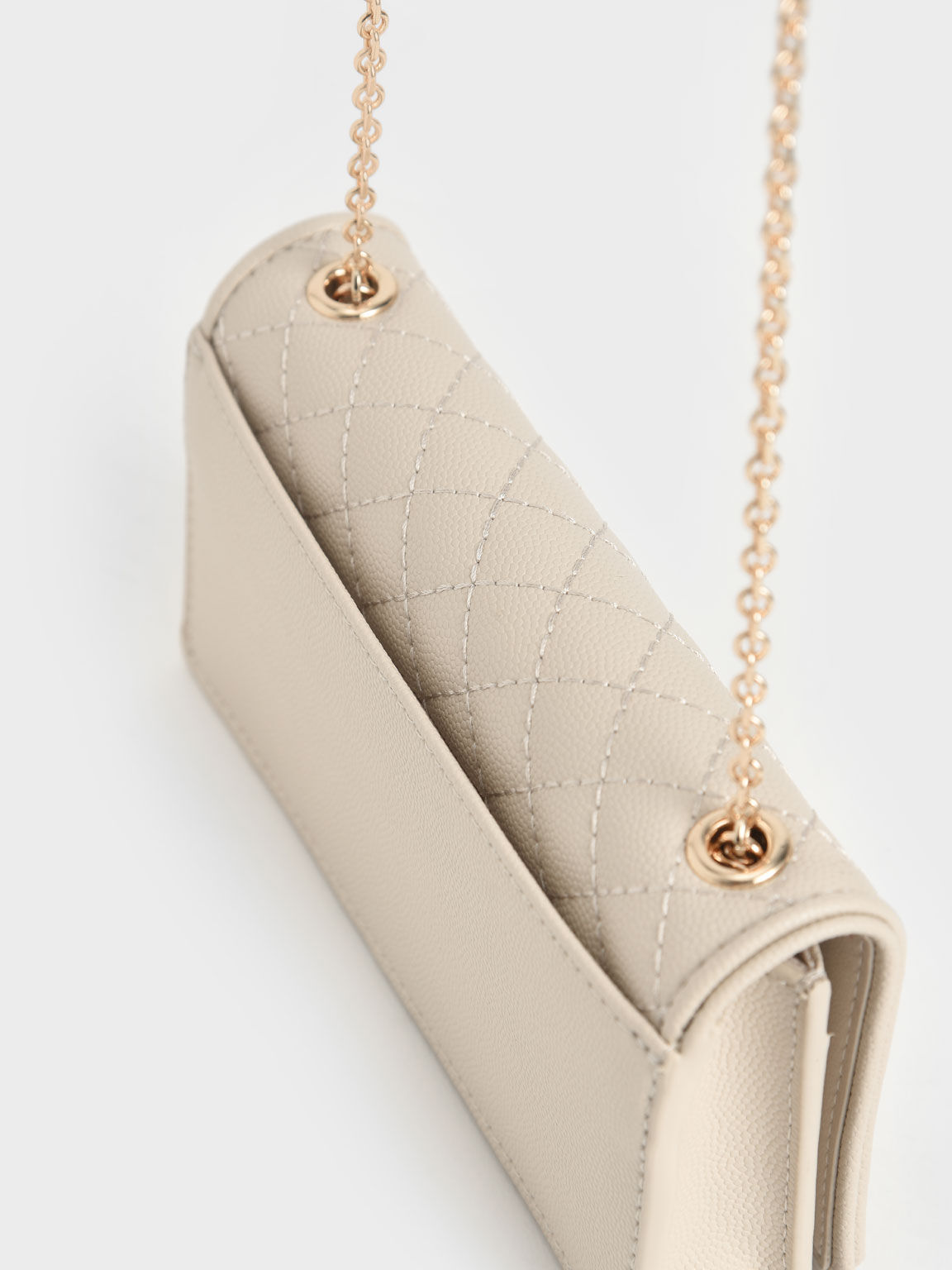 Quilted Pouch, Cream, hi-res