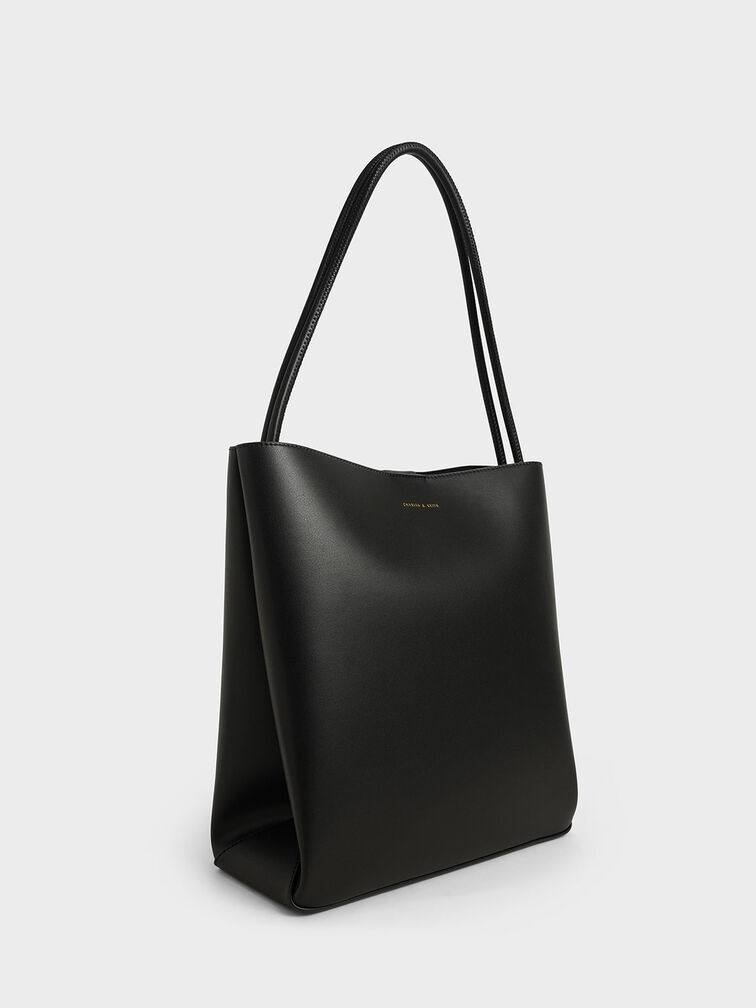 Black Leia Tote Bag - CHARLES & KEITH US