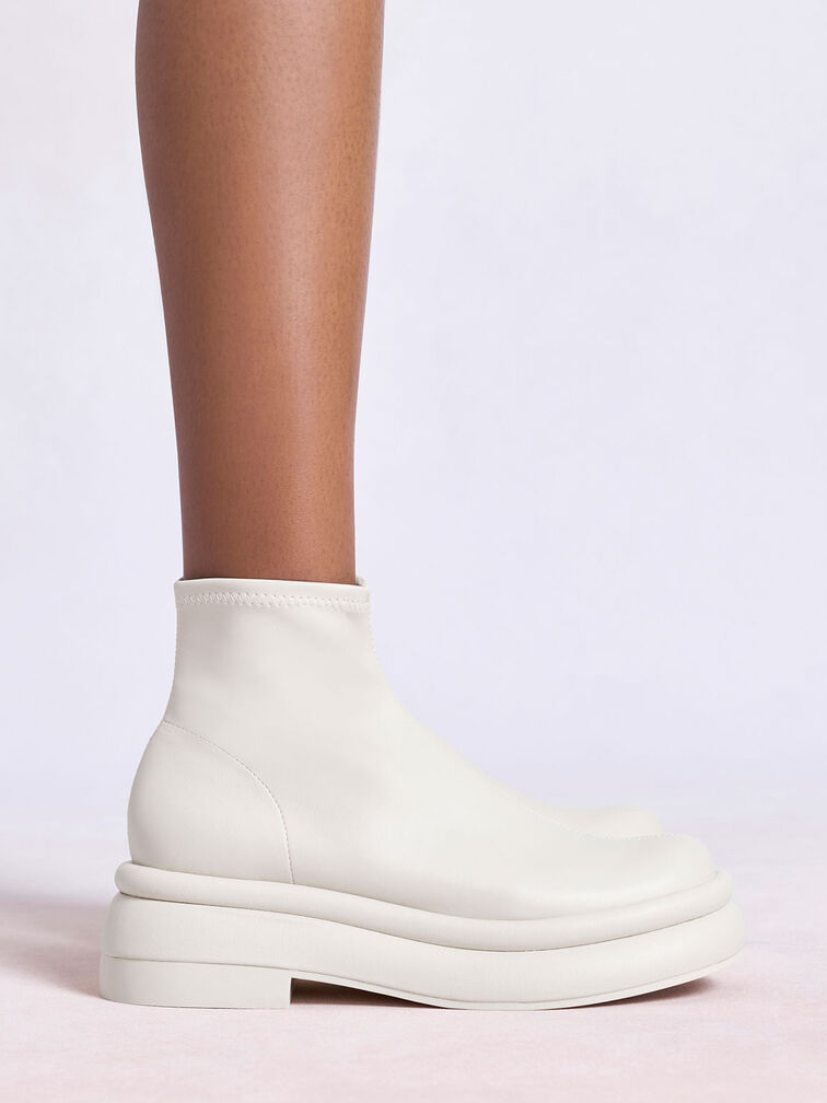 Nola Slip-On Ankle Boots​, Chalk, hi-res