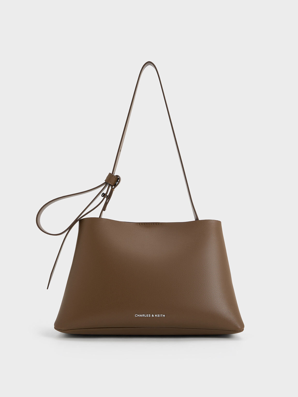 Odella Trapeze Bucket Bag Dark Brown