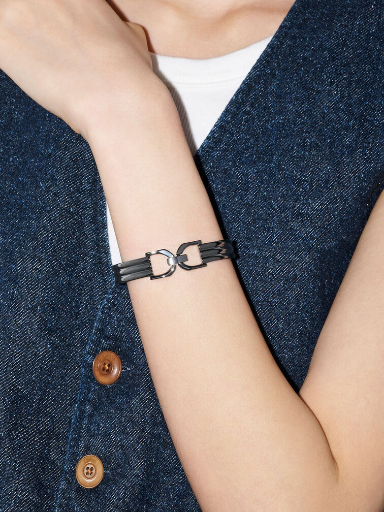 Gabine Cuff Bracelet - Black